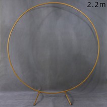 웨딩아치 프레임 웨딩 아치 배경 단 철 선반 장식 소품 DIY 라운드 파티 풍선 광장, 03 다크 카키_02 1.8m
