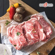 [천삼백케이] [도드람한돈] 도드람한돈 칼집 목심 구이용 500g (15mm), 단품
