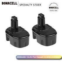 디월트 전동공구 호환 배터리 3500mAh 14.4V Ni-MH 리튬 이온 14.4V 교체 백업용 밧데리, 협동사, 3500mah 2개