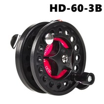 60cm 62cm 65cm 및 릴 미끄럼 방지 미니 텔레스코픽 새우 회전 얼음 낚시대, d-3b-낚시 바퀴