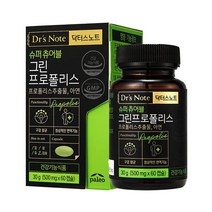 팔레오 닥터스노트 슈퍼츄어블 그린프로폴리스 500mg 60캡슐 항산화 플라보노이드