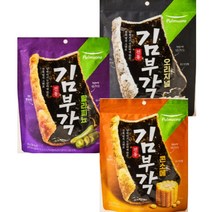 풀무원 간식 전통 김부각 3종 (오리지널+콘소메+할라피뇨 총 3봉) 탕비실 회사 어린이 성인 캠핑 차박 홈파티 영화 선물, 28개