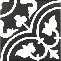 [레그노] LEAF BLACK 패턴타일, REP-39