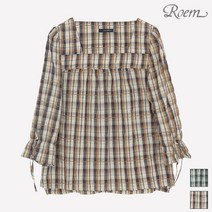 로엠 체크 블라우스 RMBL949RQ6