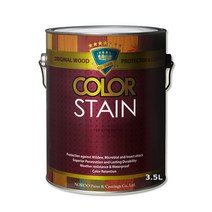 노루페인트 곰팡이방지 목재보호용 올뉴 칼라스테인 무광 3.5L, 뉴월넛