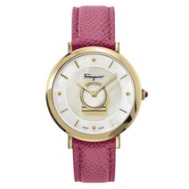 [페라가모(시계)] Ferragamo 페라가모 미뉴에트 골드 핑크 레더 시계 SF82002