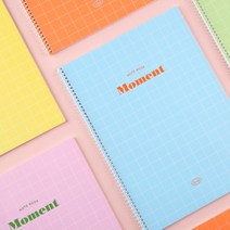 단독판매 Moment 스프링 모눈노트 (5 color) LEMON, 1개
