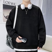 아메리칸 맨투맨 봄가을 홍콩풍 캐주얼 남복 루즈핏 라운드 이너