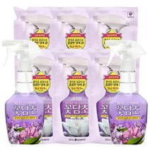 샤프란 꽃담초 섬유탈취제 2가지향 400ml x 2개 + 리필 320ml x 6개, 자스민꽃