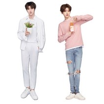 웨딩 등신대 미니 대두스탠딩 결혼식 사진 포토테이블 감사문구 다용도 연예인 팬카페 팬사인 등신대, 2인 150~169cm