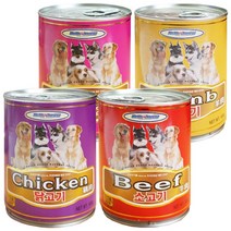 강아지 간식 애견 캔 사료 혼합급여 높은 기호성 영양식 400g(전견용) 노령견 통조림, 오리고기