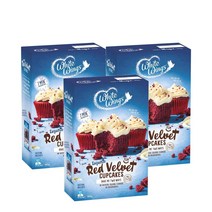 화이트윙스 컵케이크 믹스 레드 벨벳 365g White Wings Cupcake Mix Red Velvet, 3팩