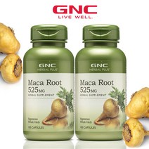 GNC 2개세트 지앤시 마카루트 525mg 100정, 2개