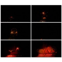 아랍 에미리트 두바이 도시 야경 4K 신년 배경 불꽃놀이