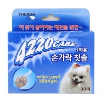 더독 4220 강아지 손가락 칫솔 30매.닥터소프트