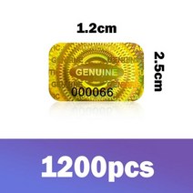 3006001200 pcs 보안 탬퍼 스티커 홀로그램 보증 Void 레이 라벨 일련 번호, 1200pcs 2