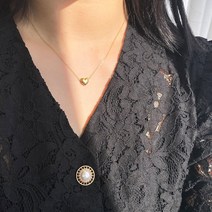 러브미미 로망스 실버 하트 체인 목걸이(925) 목걸이