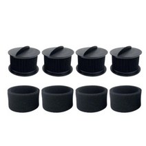 Bissell 전력력 내부 용 4PCS 교체 필터 Bissell 32R9 외부 필터 세트 대체 부품 2037913, 검정, 하나
