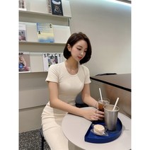 탄탄 골지반팔 롱원피스 3colors