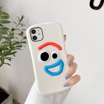 실리콘 못생긴 것이다 순진함 새로이 총애함 포크 IPHONE11PROMAX 핸드폰케이스 사과아이폰 3722778478, 화이트내막엽기적포크표정(잘록사과아이폰12mini