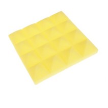 차음재 방진패드 현관문방음 1pc 다채로운 방음 폼 어쿠스틱 폼 사운드 트리트먼트 스튜디오 룸 흡수 타일 폴리우레탄 폼, 노란색
