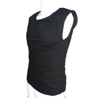 방검복 자기방어 남성호신용품 남자 티 셔츠 자켓 하드, 검은색, m(15-25cm)