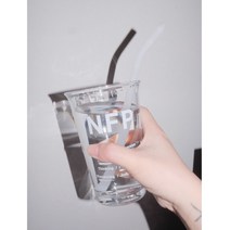이에스 MBTI 엠비티아이 글라스컵 커피컵 2유형, 컵+빨대+뚜껑, 1개, INTJ