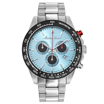 [MATHEY TISSOT] 메티 티쏘 크로노그래프 쿼츠 청판 남성 메탈 시계 H910