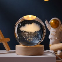 감성 책상조명 책상 조명 led 독서실 스탠드, 8cm구름+원형나무받침(선물봉투)