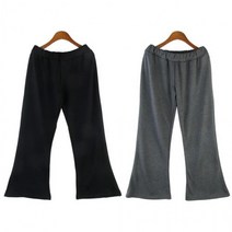 면 배기바지 밴딩바지 배기 세미 여성바지 허리밴딩