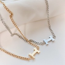 [써지컬스틸] H 베이직 체인 목걸이 (3color)