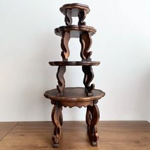 반상 해주반 차상 미니 소반 전통 찻상 테이블 개다리, 지름 약 20cmx높이 약 15cm