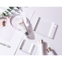 촬영 소품 장식품 투명 아크릴 보드 판 악세사리 화장품 제품 사진 소품샵, 플라워