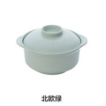 일본식기 뚜껑이 있는 인스턴트 국수 그릇 수프 밥 일본식 학생 음식 용기 건강 식기, [03] GREEN