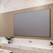 액자형 티비 빔 프로젝터 스크린 조립 150인치 4K HD, 나노 화이트 80인치