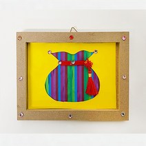 초등만들기키트 복주머니 액자 미술 재료 diy 방과후수업, 4인용