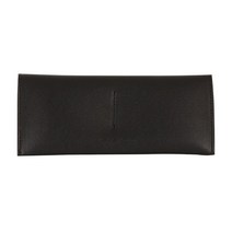 가죽 펜슬케이스 필통 펜파우치 펜 케이스 포스트잇 메모 명함 수납가능한 지갑형 파우치, 누보 블랙