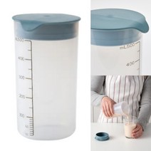 이케아 눈금 계량 컵 쉐이커 보틀 500ml 단백질 프로틴 쉐이크 운동 라면 쥬스 휴대용 가루 섞기 레시피 숫자 물병 용량 요리 물통 STANDARDMATT 스탄다르드모트