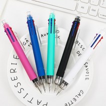 선명한펜 편리한유성펜 그립감좋은펜 잘써지는펜 볼펜, 6색050950JW