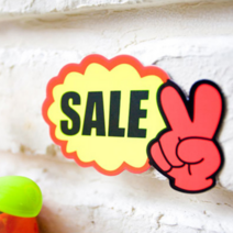 편의점 쇼카드 마트 POP 매장 가격표 V자손 SAL