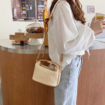 라탄백 보세 여름 숄더 크로스 토트 캐주얼 가방 보세