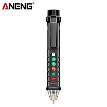 검전기 누설잔류계 월선경보기 검정기 전기테스터 Neng vd902 디지털 전압 감지기 스마트 비접촉 음성 방송 테스트 펜 12-1000v 적외선 레이저 전기 센서 테스터, 순수한 검정