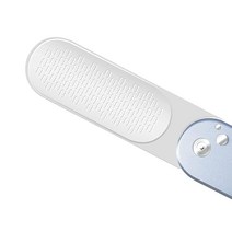 접이식 발 각질 굳은살 제거기 3 in 1 스테인리스 스틸 풋 스크러버 죽은 피부 리무버 발 래스프 강판 습식 건식 사용 간편한 휴대(그레이) Wenxintek, Grey