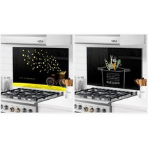 렌지주변 방염 주방 강화유리 600X600 주방시트지 방염보드, 1개