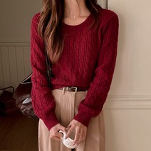 코코블랑 / 앤드 여리핏 케이블니트