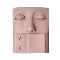 투명스모그라이딩마스크 눈썹 문신 연습 메이크업 보드 훈련 피부 실리콘 뷰티 아카데미 풀 페이스 입술 코 속눈썹 재사용 가능한 패드, GRAY