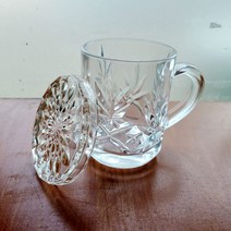 파라오 손잡이 머그잔 컵뚜껑 세트 / 유리컵 유리잔 물잔