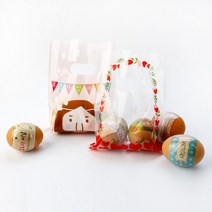 2022년 부활절 계란 포장 꾸미기 선물 2구비닐 바구니, 7.2구비닐 부활예수, 1팩