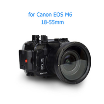 방수 케이스 캐논 카메라 EOS M5 EOS M6 18-55mm 22mm 사진 수중 40m 자유롭게 다이빙 필수 야외, EOS M6 1855mm
