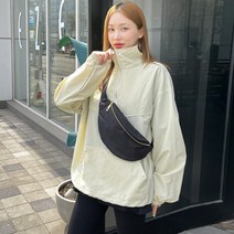 심플 반집업 아노락 바람막이